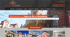 Desktop Screenshot of agencedelamadeleine.com